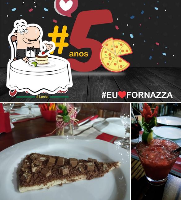 Fornazza Pizzaria e Lancheria serve uma escolha de pratos doces