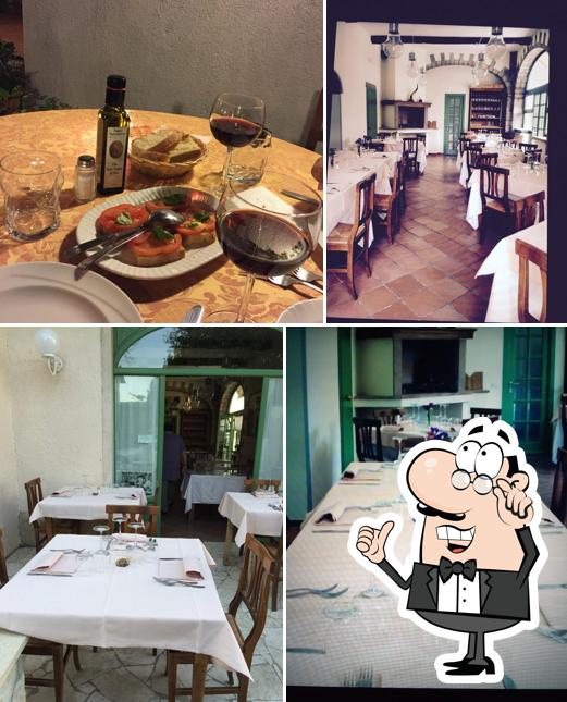 Gli interni di Trattoria Casa e Bottega
