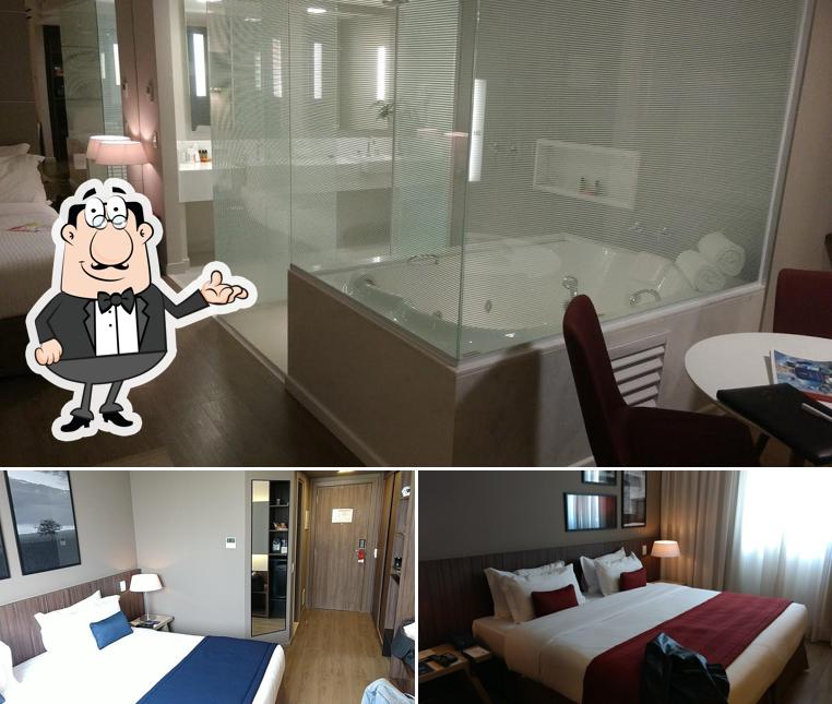 Sente em uma das mesas no Royal Palm Tower (Indaiatuba)