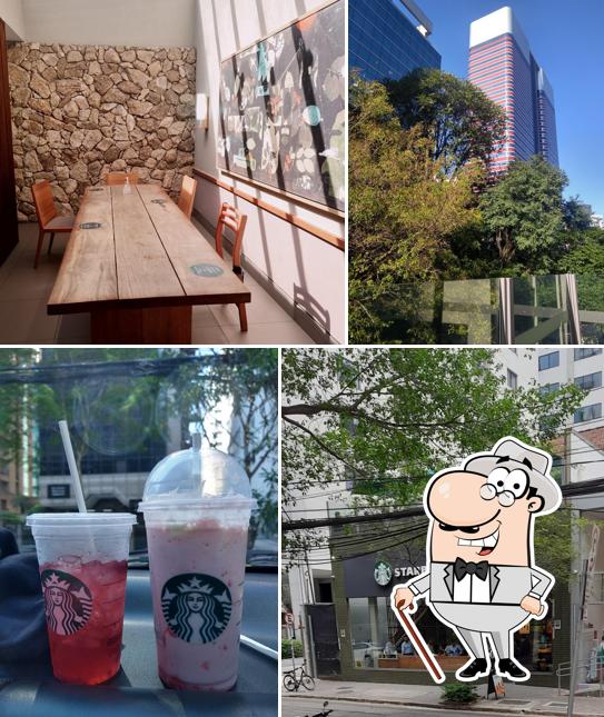 Veja imagens do exterior do Starbucks