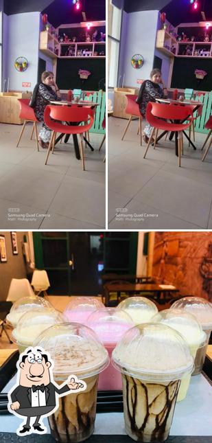 The interior of BURGER BAR