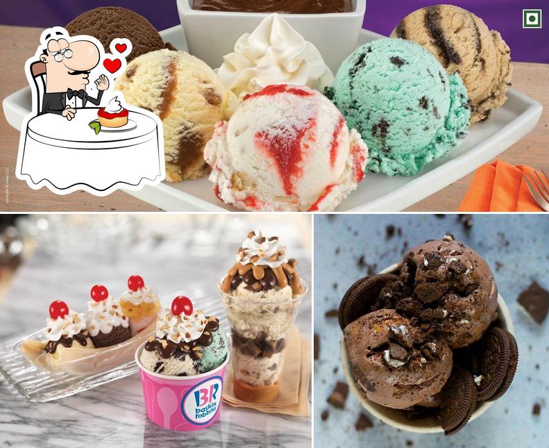 Baskin Robbins - Ice Cream Desserts serves a variety of desserts