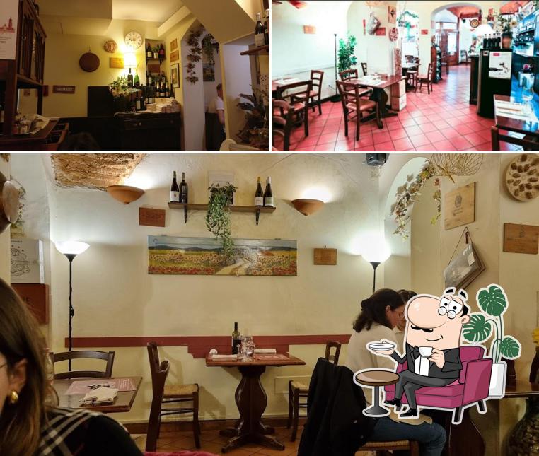 Dai un'occhiata agli interni di Da Que' Ganzi Trattoria Osteria