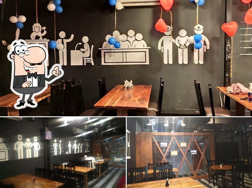 The interior of Flavours of jail - Best restaurant and cafe