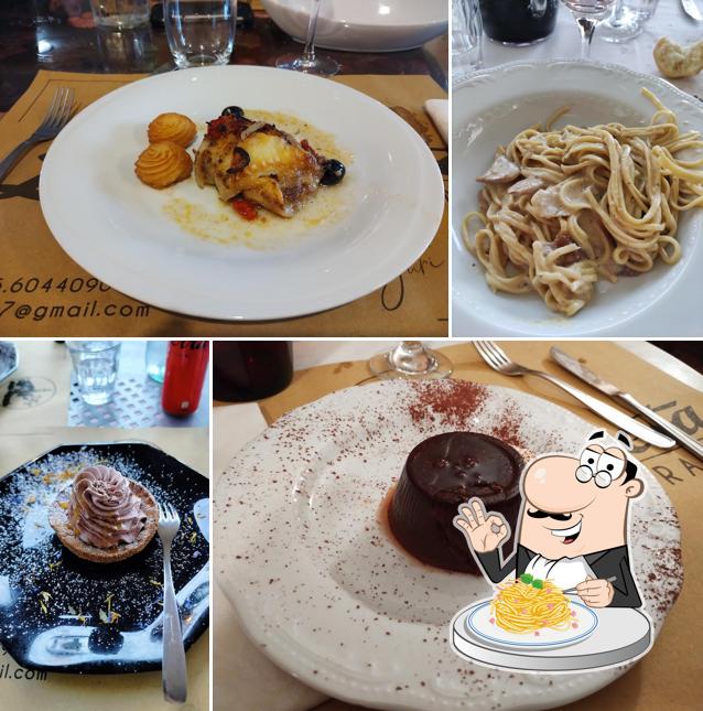 Spaghetti alla carbonara al Hotel Ristorante La Bruceta
