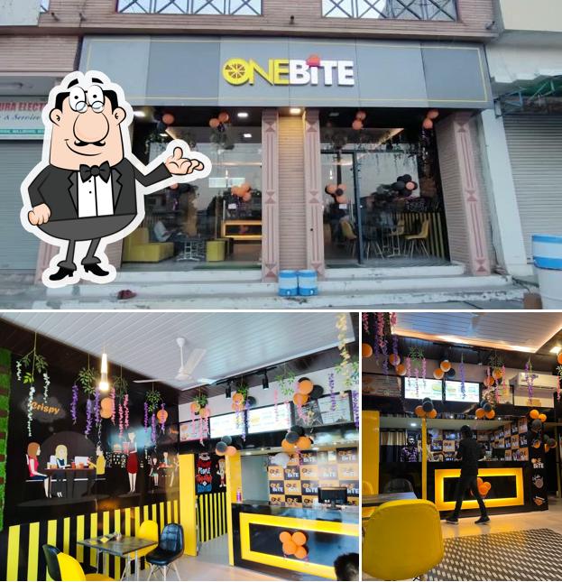 The interior of One bite resturant