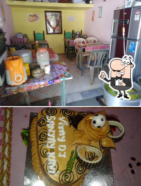 The interior of Bajrang Fast Food Mahuva