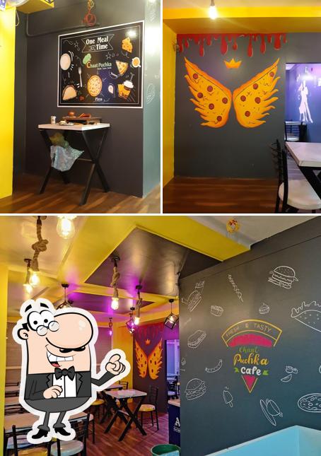 The interior of Chaat puchka cafe