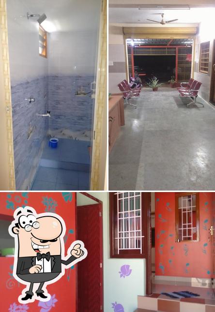 The interior of Chandra Chicken Palace Cumbum
