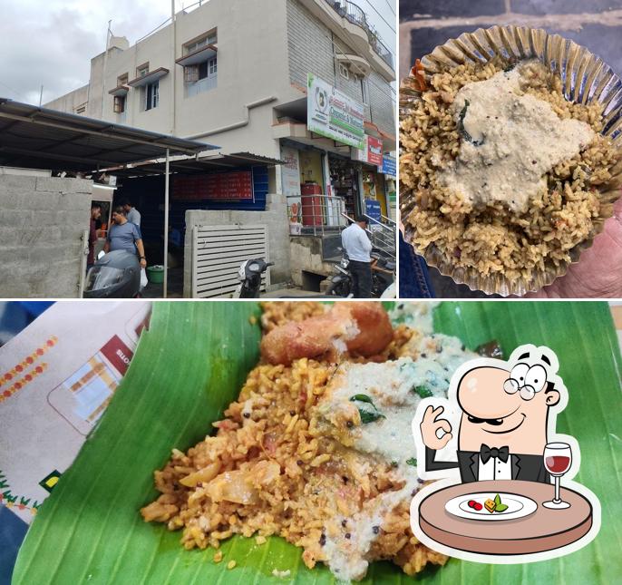 The image of food and exterior at Mallanna Hotel Nijalingappa Layout Daavanagere