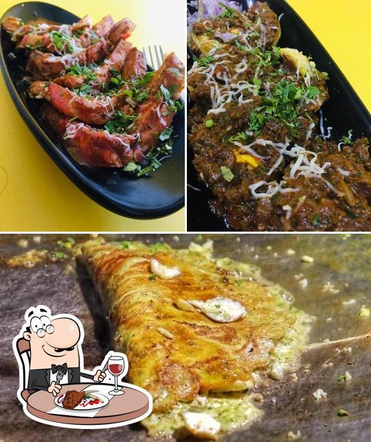 Order meat dishes at Raj eggs house