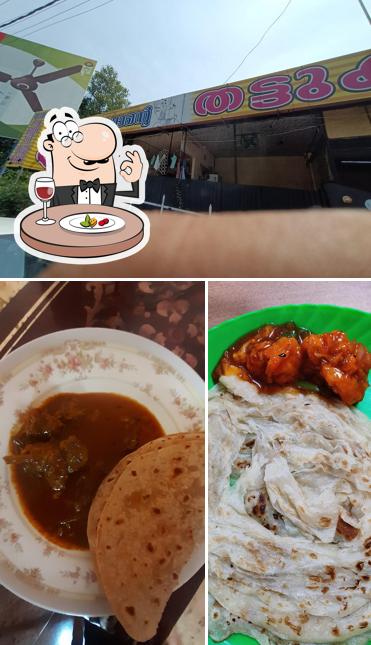 Check out the photo showing food and exterior at Shaji pappante tea shop Thiruvalla