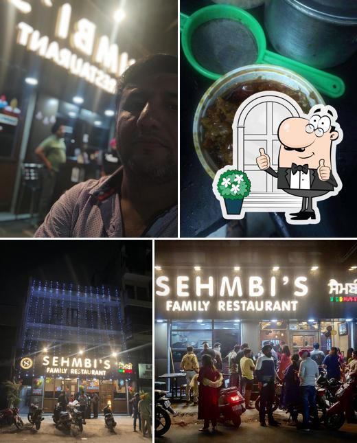 The restaurant's exterior and food