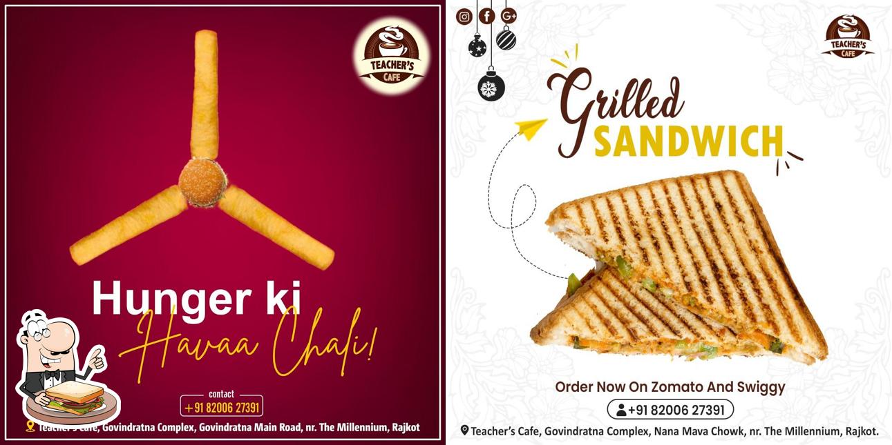 Grilled cheese sandwich at Teacher's Cafe Best Sandwich in Rajkot Best Burger in Rajkot Best Shakes in Rajkot Hygienic Place to eat in Rajkot