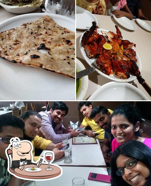This is the image depicting food and interior at Cafe Shalimar