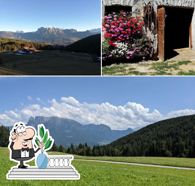 Goditi la vista dagli esterni di Feichtnerhof