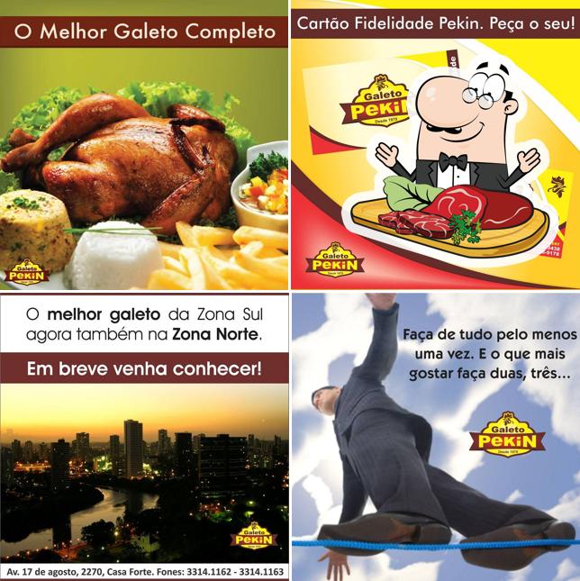 Galeto Pekin serve pratos de carne