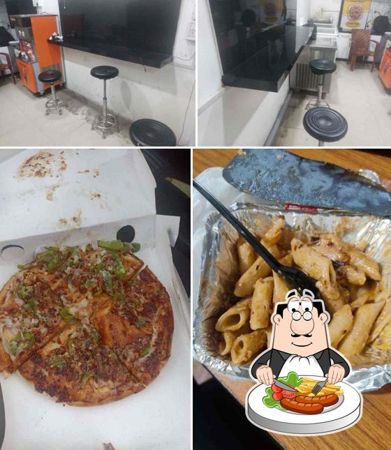 This is the photo showing food and interior at Boxo Burger