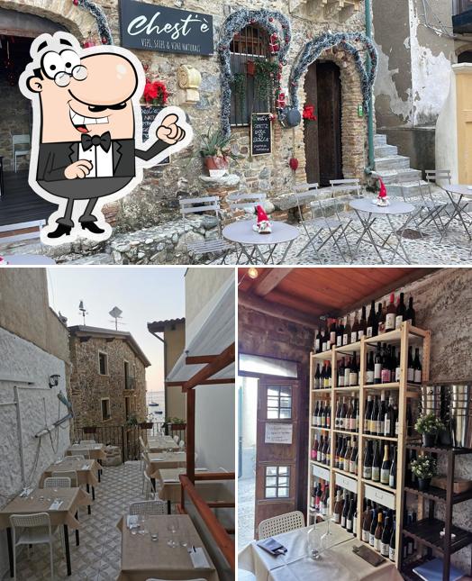 Gli interni di Chest'è , vizi, sfizi e vini naturali