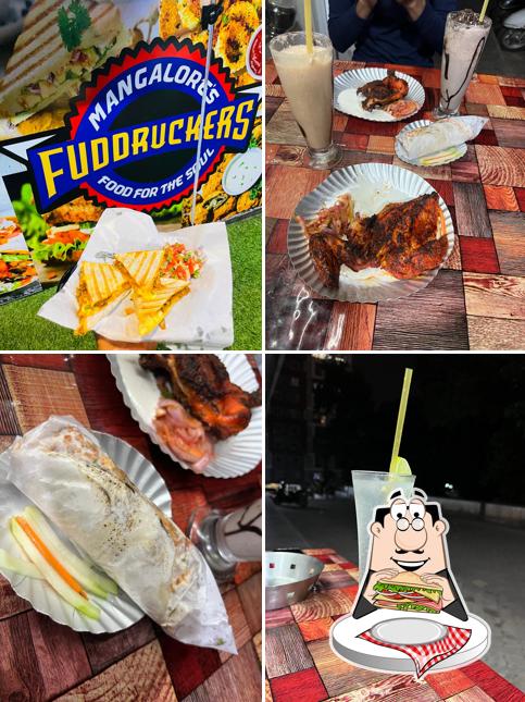 Club sandwich at Fuddruckers Mangalore