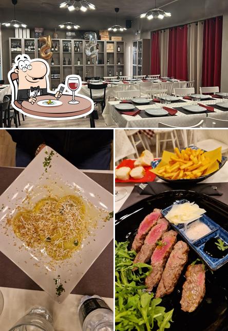 Questa è la foto che mostra la cibo e interni di La Riserva s.r.l