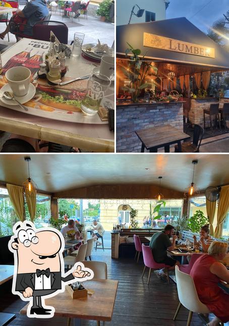 Gli interni di Restoran Lumber