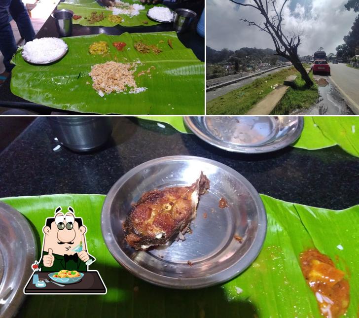 Check out the photo displaying food and exterior at Sri Lakshmi Hotel