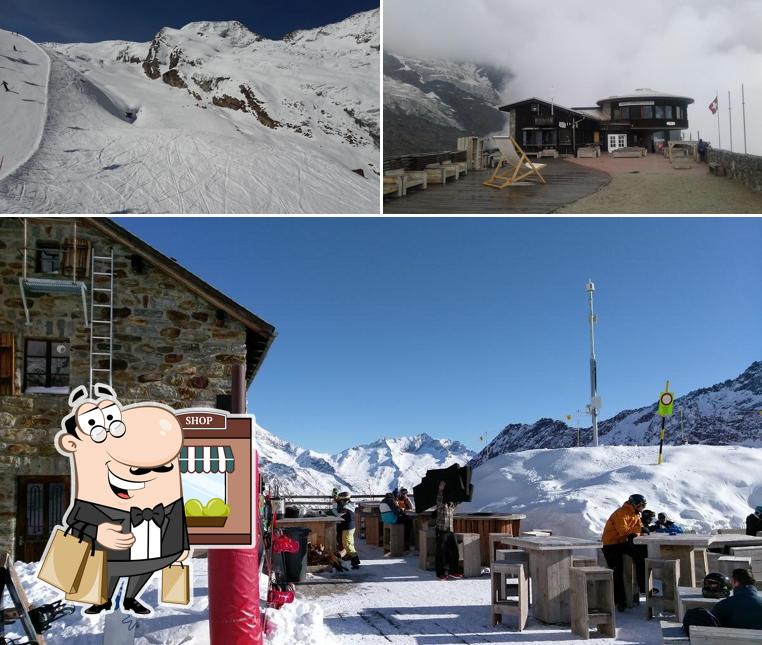 Goditi la vista dagli esterni di Bergrestaurant Längfluh