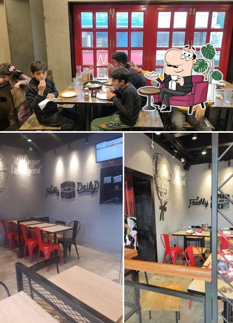 The interior of KFC