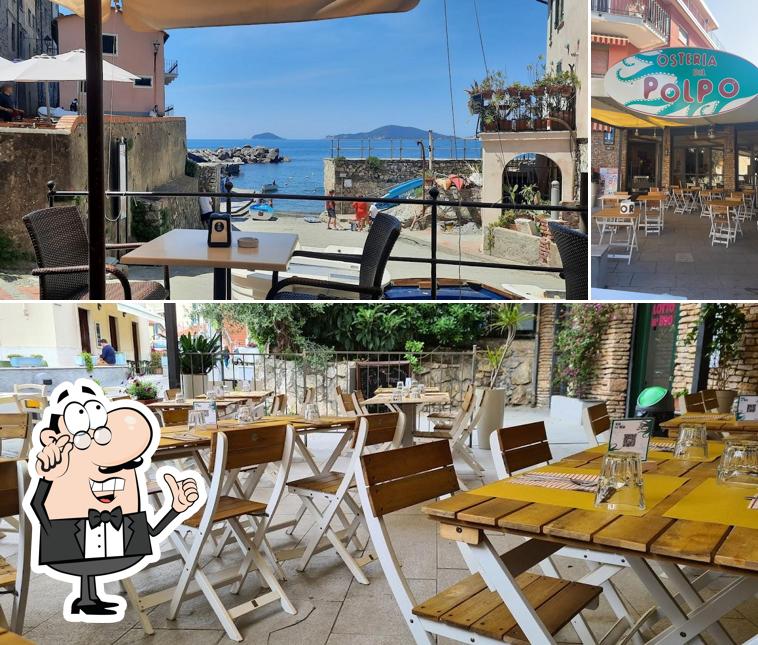 Gli interni di Osteria del polpo