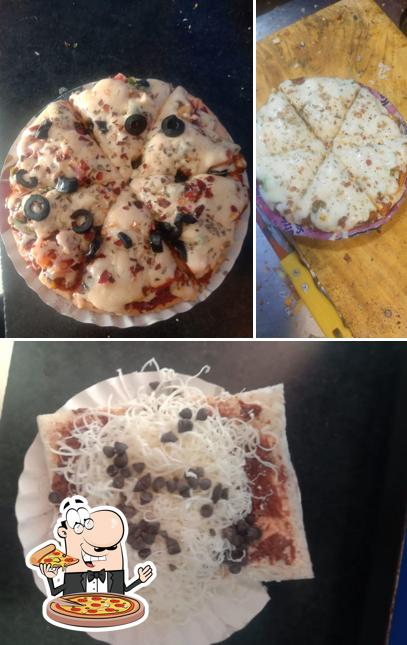 Get pizza at My celebration & food zone