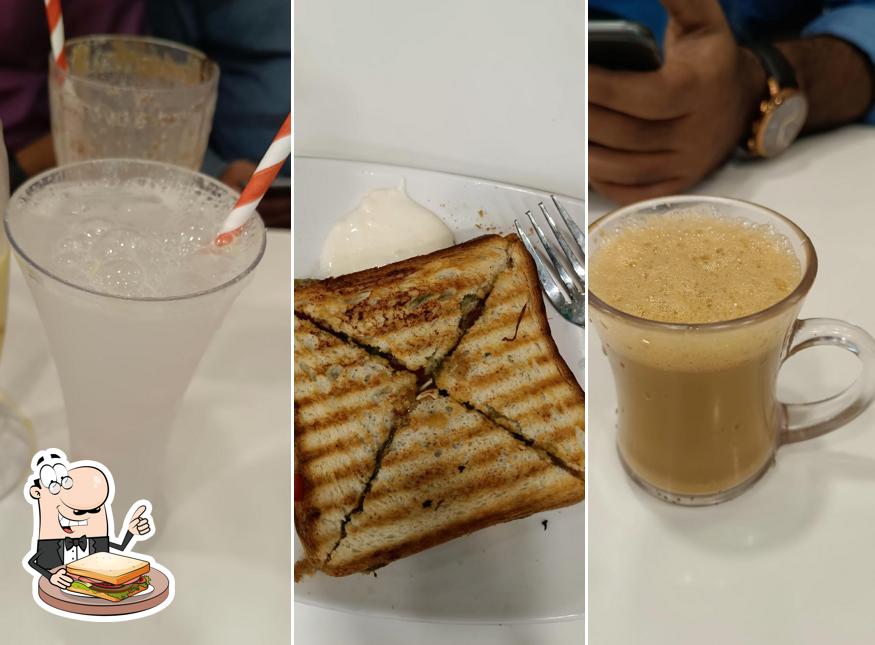 Grilled cheese sandwich at Nisha Cafee