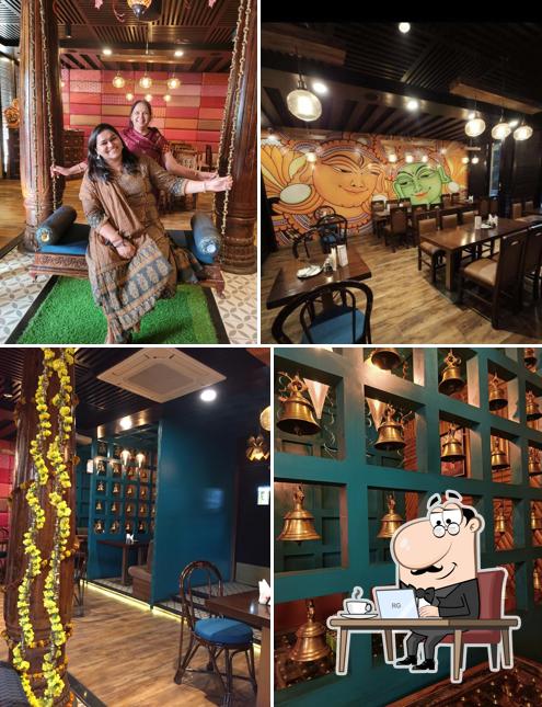 The interior of Sagar Ratna