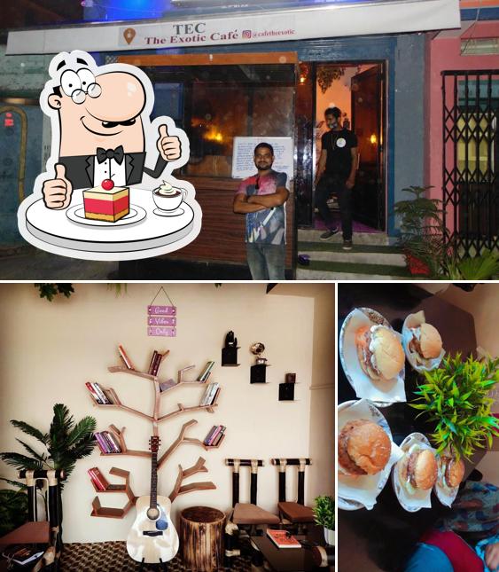 The Exotic Cafe offers a range of sweet dishes
