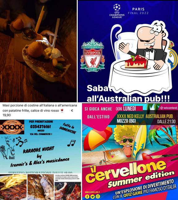 Australian Pub propone un'ampia gamma di dolci