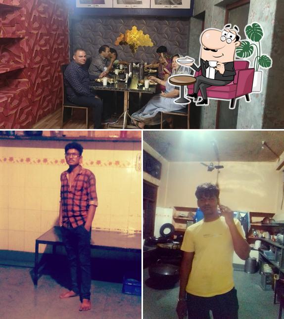 The interior of Chandrakala Restaurant