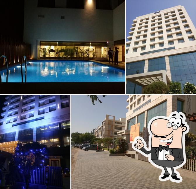 The outside area is an important feature of Efcee Sarovar Premiere, Bhavnagar