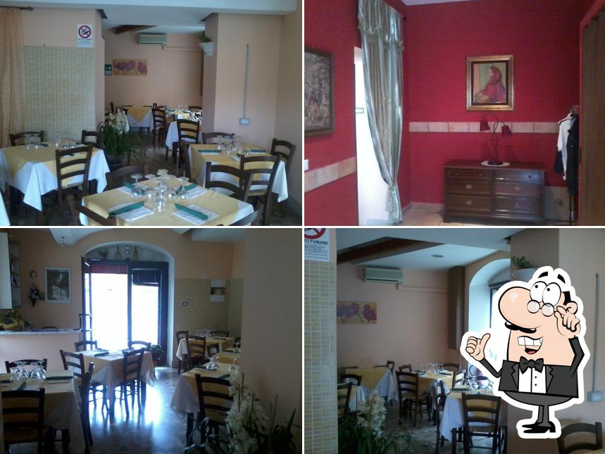 Gli interni di Hostaria dalla ternana