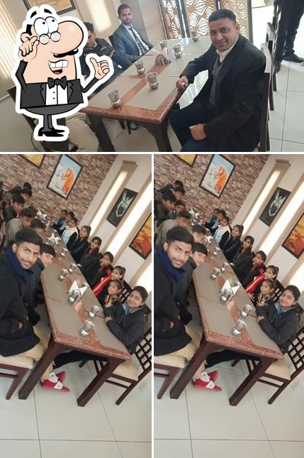 The interior of Sharma Vaishno Dhaba