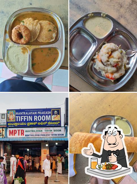 Food at Mantralayam Prakash Tiffin Room