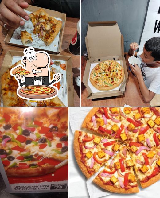 Pick different variants of pizza Pick different variants of pizza