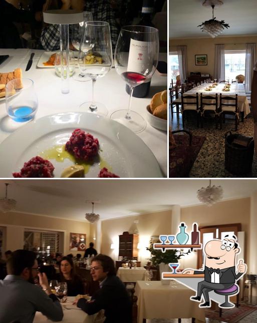 Gli interni di Trattoria Brunello