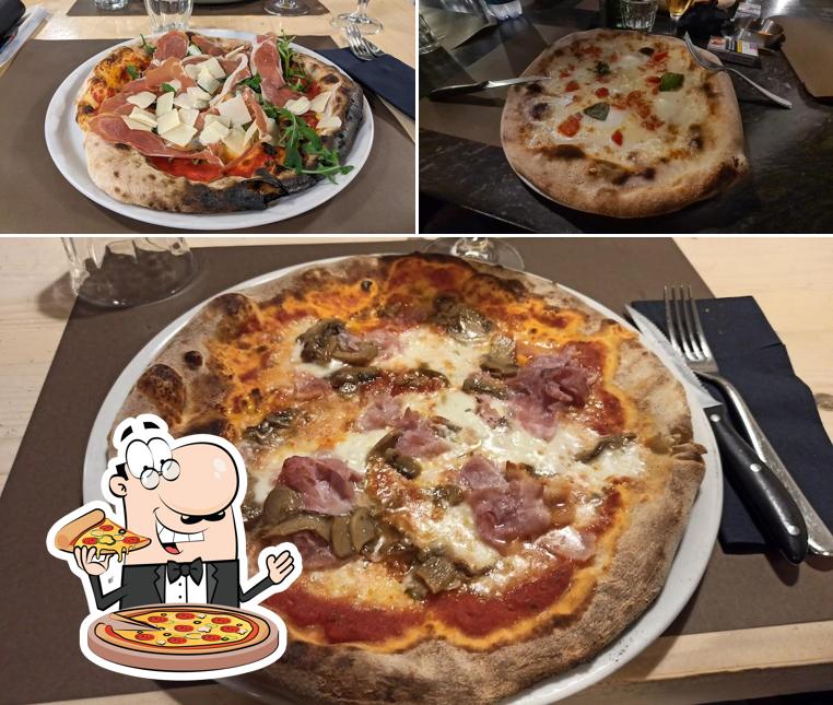 A Osteria da Caran, puoi ordinare una bella pizza