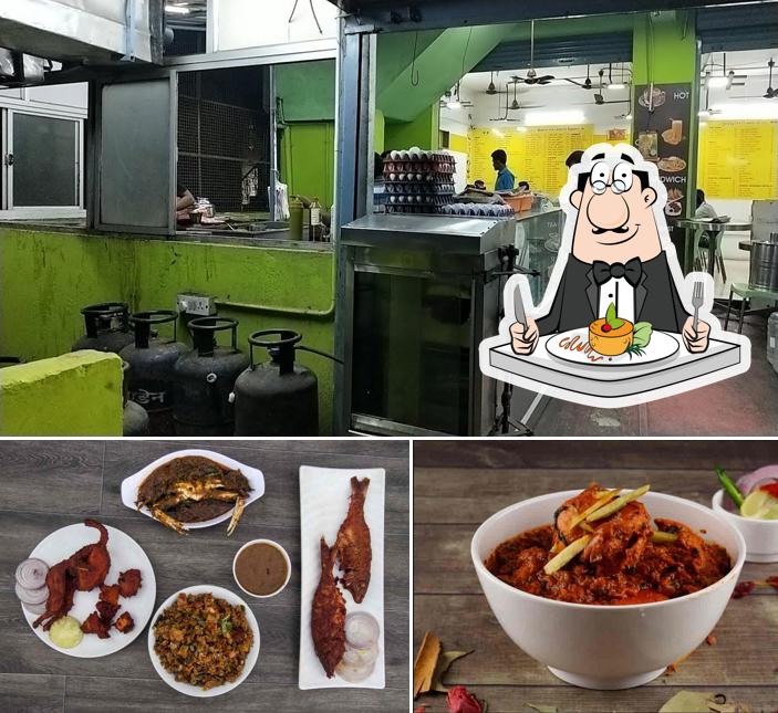 Food at Dhivya Chettinad Hotel