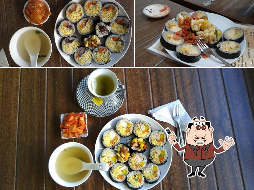 Meals at Korean Restaurant Caffe Moa