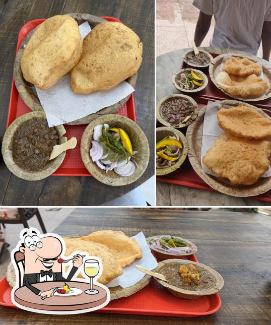 Chole bhature at Bhatia's Chole Bhature