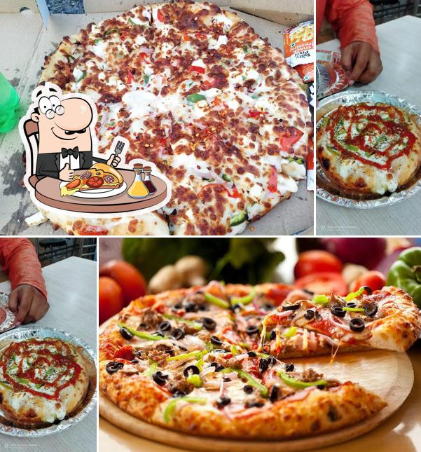 Order different types of pizza