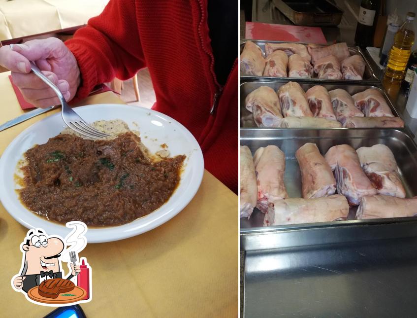 Prenditi i un pasto a base di carne a Trattoria Del Santuario