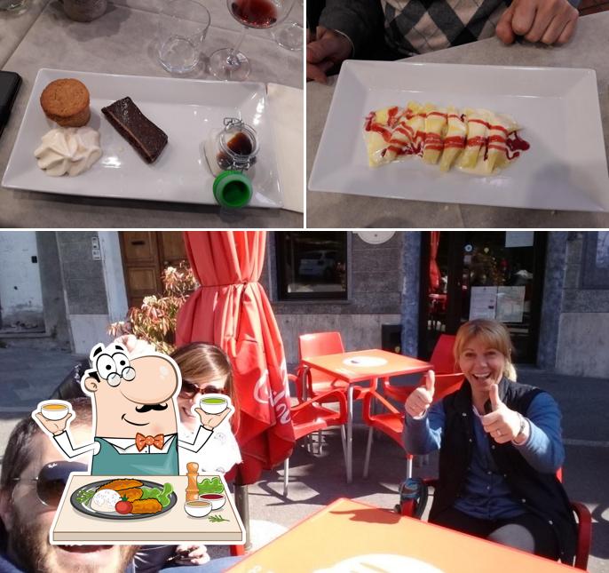 Dai un’occhiata alla immagine che presenta la cibo e tavolo da pranzo di Caffè Cavour Cn7