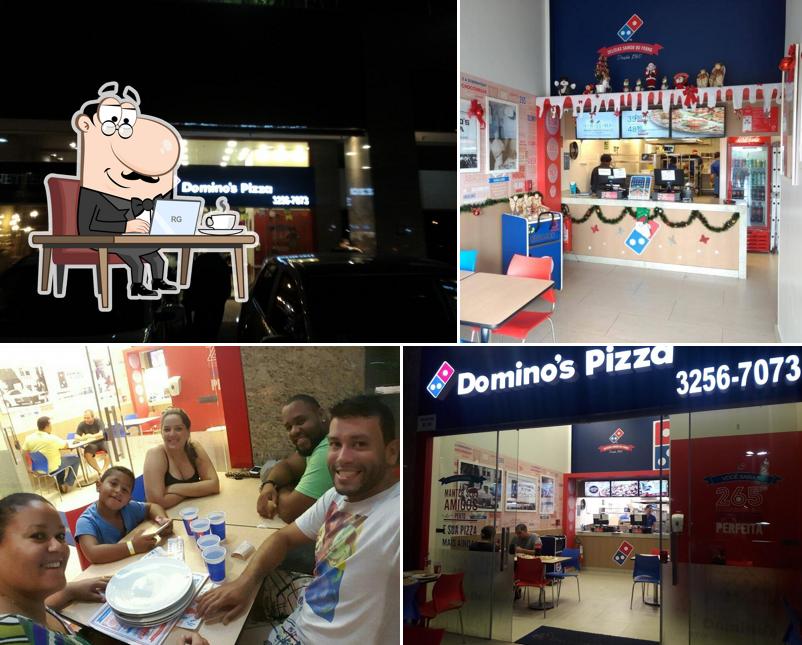 O interior do Domino's Pizza